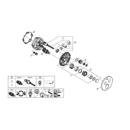 GROHE 29119000 - GROHTHERM SMARTCONTROL termostatas blizgus chromas