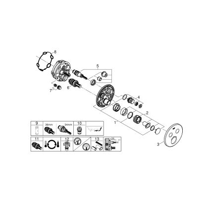 GROHE 29119000 - GROHTHERM SMARTCONTROL termostatas blizgus chromas