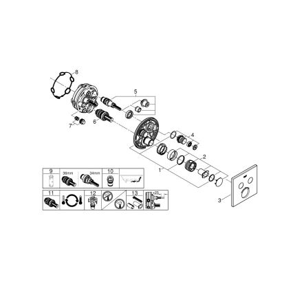 GROHE 29124A00 - GROHTHERM SMARTCONTROL termostatinis maišytuvas, grafitas