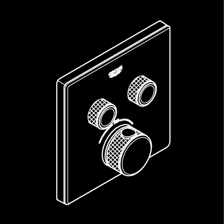 GROHE 29156LS0 -Termostatas potinkiniam montavimui GROHTHERM SMARTCONTROL baltas