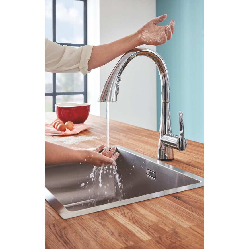 GROHE 30219002 - Elektroninis plautuvės maišytuvas ZEDRA TOUCH blizgus chromas