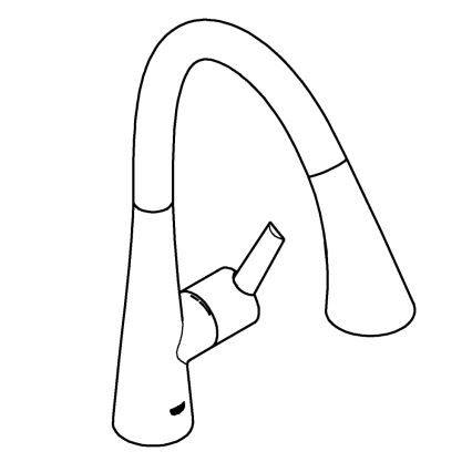 GROHE 30219002 - Elektroninis virtuvinis maišytuvas ZEDRA TOUCH blizgus chromas