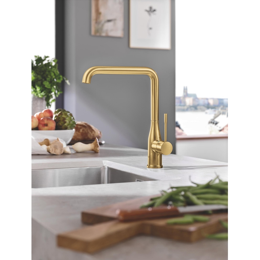 GROHE 30269GN0 - ESSENCE virtuvinis maišytuvas, auksinis