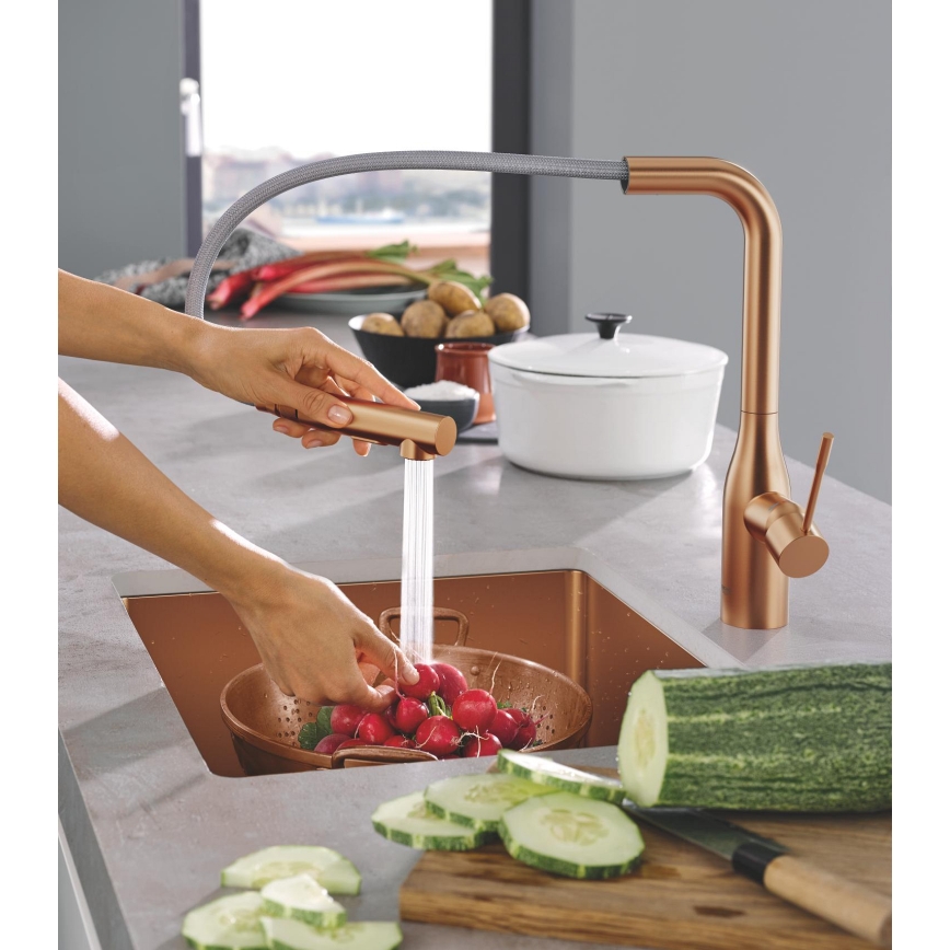 GROHE 30270DL0 - Kriauklės maišytuvas ESSENCE bronzinis