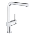 GROHE 30274000 - Kriauklės maišytuvas su L formos snapu, blizgus chromas