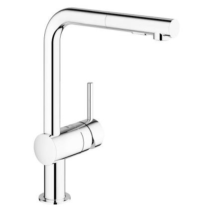 GROHE 30274000 - Kriauklės maišytuvas su L formos snapu, blizgus chromas