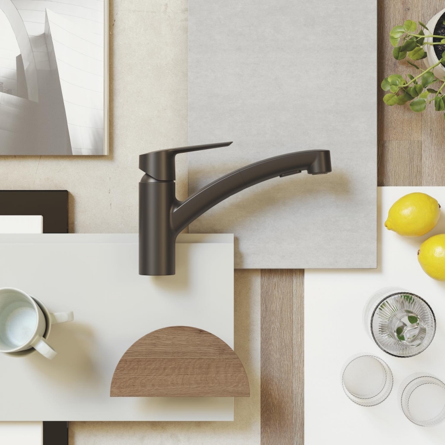 GROHE 303072431 - Plautuvės maišytuvas START 185 × 227 mm juodas