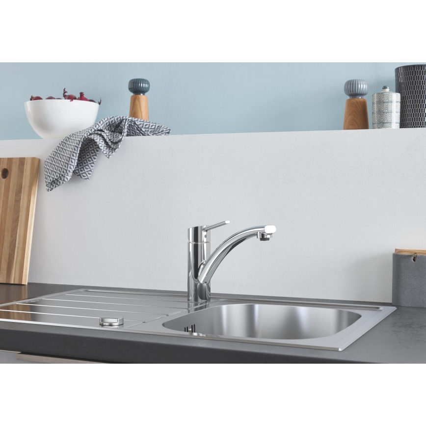GROHE 30358000 - SWIFT 227 mm virtuvės kriauklės maišytuvas, poliruotas chromas