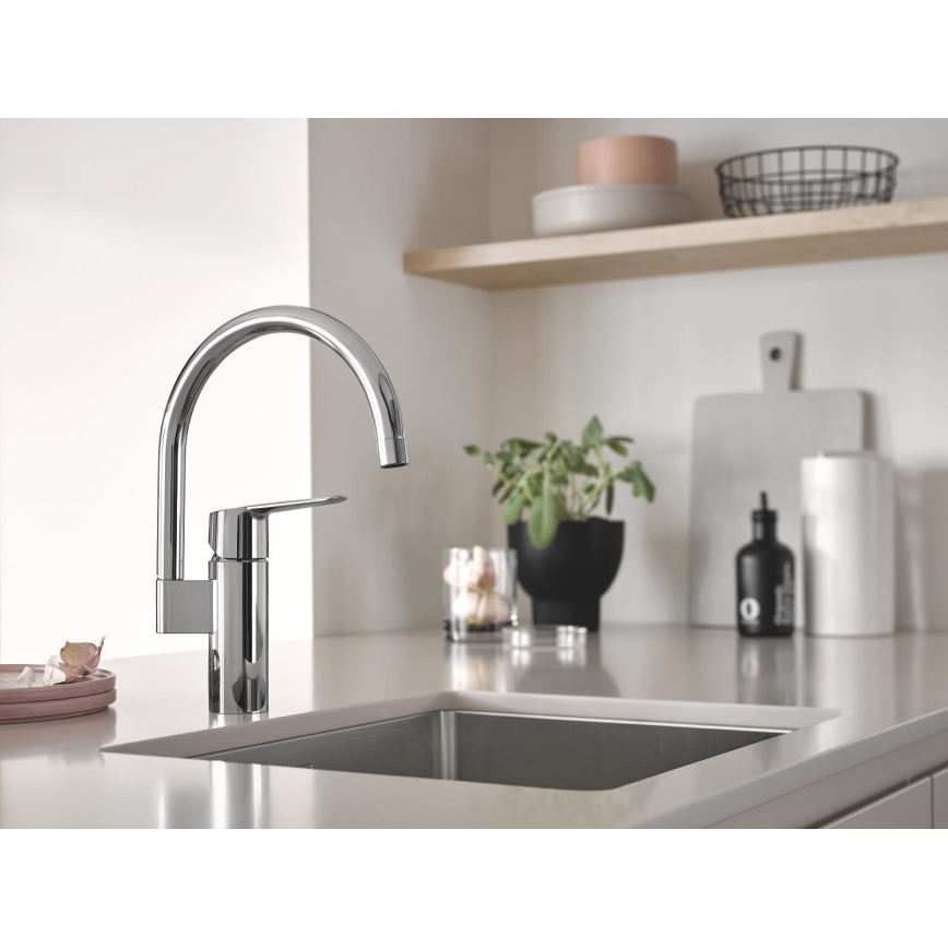 GROHE 30469000 - Kriauklės maišytuvas START, aukštas snapas, blizgus chromas