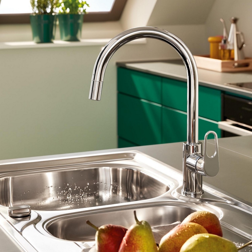 GROHE 30569000 - kriauklės maišytuvas START FLOW, 357 mm, blizgus chromas