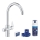 GROHE 30593000 - Kriauklės maišytuvas BLUE PURE C su C formos snapu, blizgus chromas