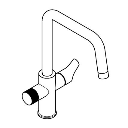 GROHE 30595000 - Kriauklės maišytuvas BLUE PURE Start 366 mm blizgus chromas