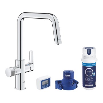 GROHE 30596000 - Virtuvinis maišytuvas BLUE PURE su filtravimo funkcija, blizgus chromas