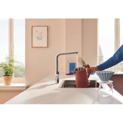 GROHE 30600000 - Virtuvinis maišytuvas BLUE PURE su L formos snapu, blizgus chromas