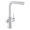GROHE 30601000 - Kriauklės maišytuvas BLUE PURE A su ištraukiama galvute, blizgus chromas