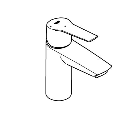 GROHE 311372432 - Praustuvo maišytuvas QUICKFIX START 165 mm juodas