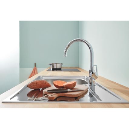 GROHE 31368001 - Kriauklės maišytuvas BAULOOP blizgus chromas