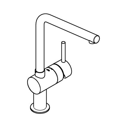 GROHE 31375000 - Plautuvės maišytuvas A 360 mm, blizgus chromas