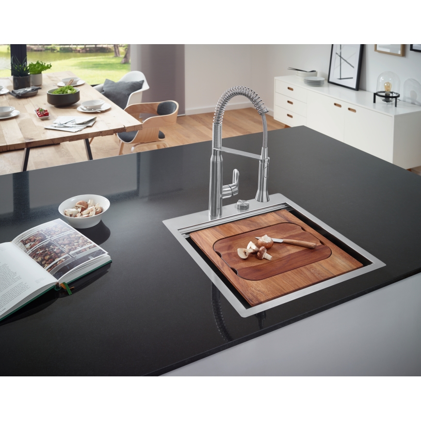 GROHE 31379DC0 - Plautuvės maišytuvas K7, iš nerūdijančio plieno