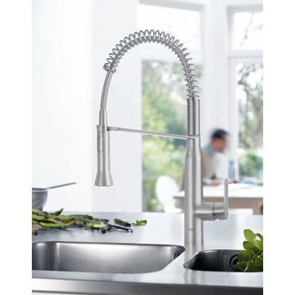 GROHE 31379DC0 - Plautuvės maišytuvas K7, iš nerūdijančio plieno