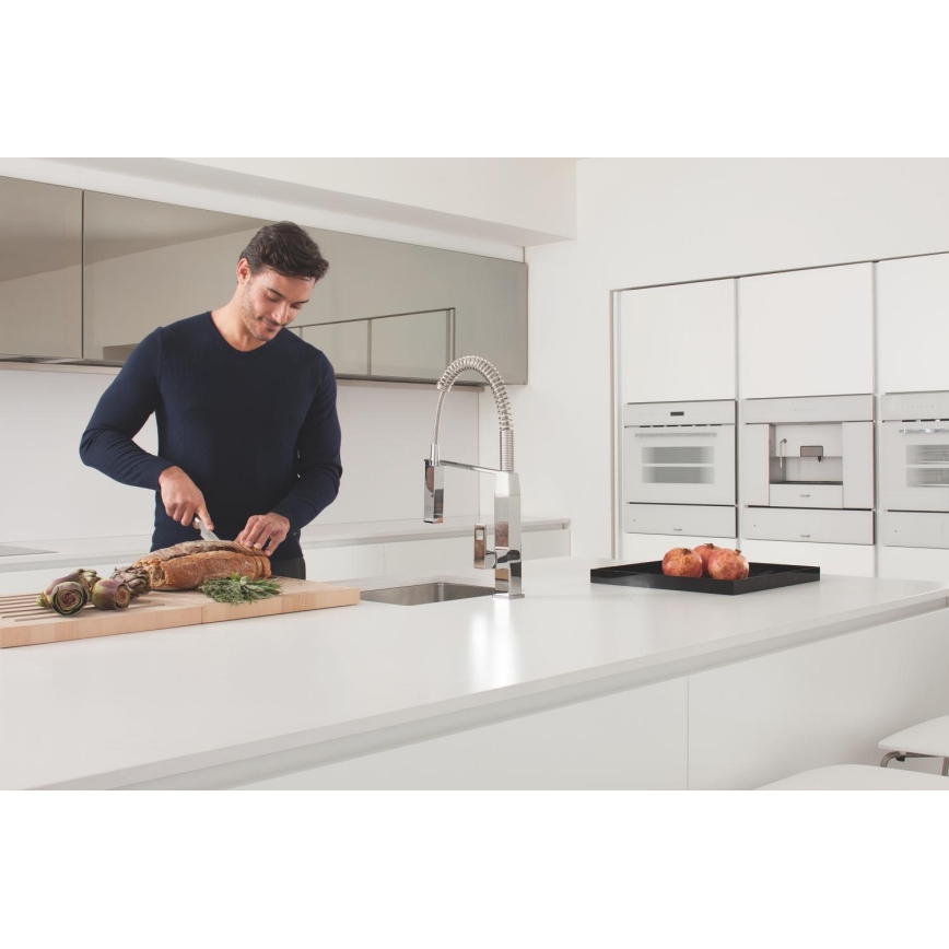 GROHE 31395000 - Kriauklės maišytuvas EUROCUBE 547 mm blizgus chromas