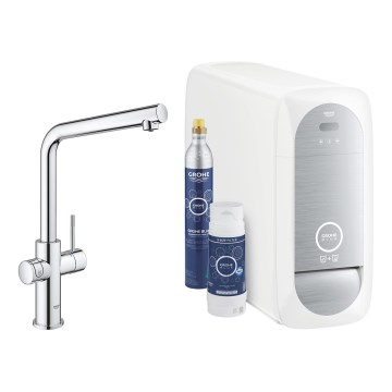 GROHE 31454001 - Kriauklės maišytuvas BLUE HOME, L formos snapas, blizgus chromas
