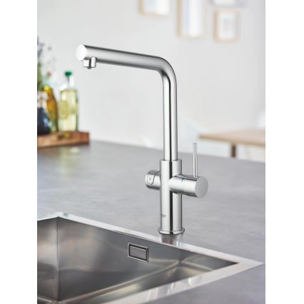 GROHE 31454001 - Kriauklės maišytuvas BLUE HOME, L formos snapas, blizgus chromas