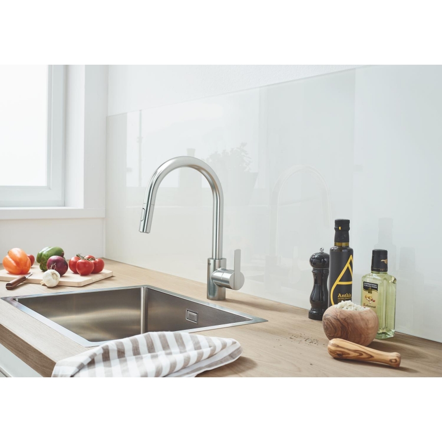 GROHE 31486DC1 - Virtuvinis maišytuvas FEEL iš nerūdijančio plieno