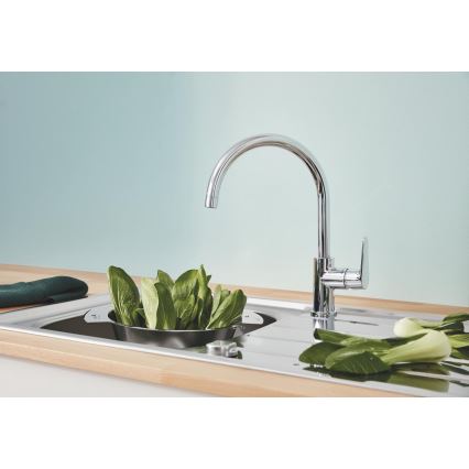 GROHE 31536001 - Kriauklės maišytuvas BAUCURVE 332 mm blizgus chromas