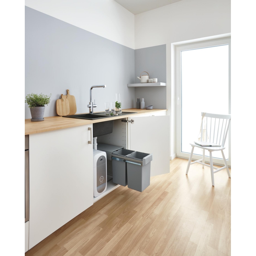 GROHE 31539000 - Virtuvinis maišytuvas BLUE HOME su L formos snapu, blizgus chromas