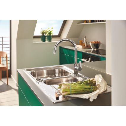 GROHE 31564SD1 - Virtuvinė kriauklė K200, 965 × 500 mm, iš nerūdijančio plieno