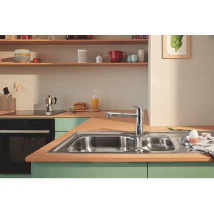GROHE 31564SD1 - Virtuvinė kriauklė K200, 965 × 500 mm, iš nerūdijančio plieno