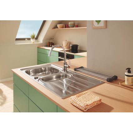 GROHE 31564SD1 - Virtuvinė plautuvė K200 965 × 500 mm, nerūdijančio plieno