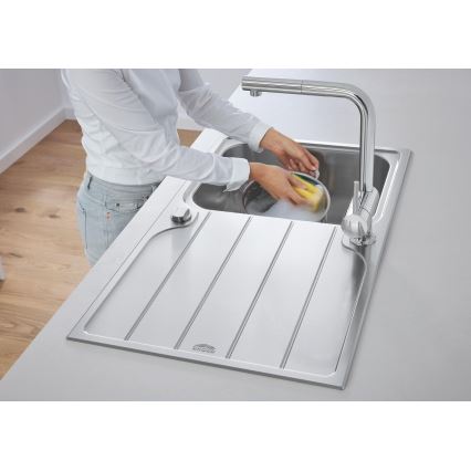 GROHE 31571SD1 - Virtuvinė kriauklė K500, 860 × 500 mm, iš nerūdijančio plieno