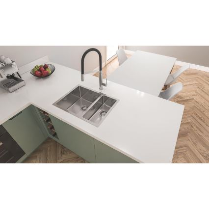GROHE 31575SD1 - Virtuvinė kriauklė K700U 760 × 450 mm, iš nerūdijančio plieno