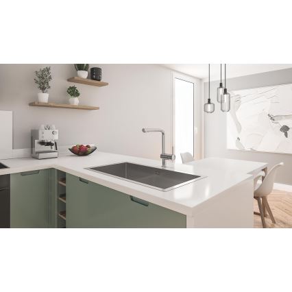 GROHE 31580SD1 - Virtuvinė kriauklė K700 864 × 464 mm, nerūdijančio plieno