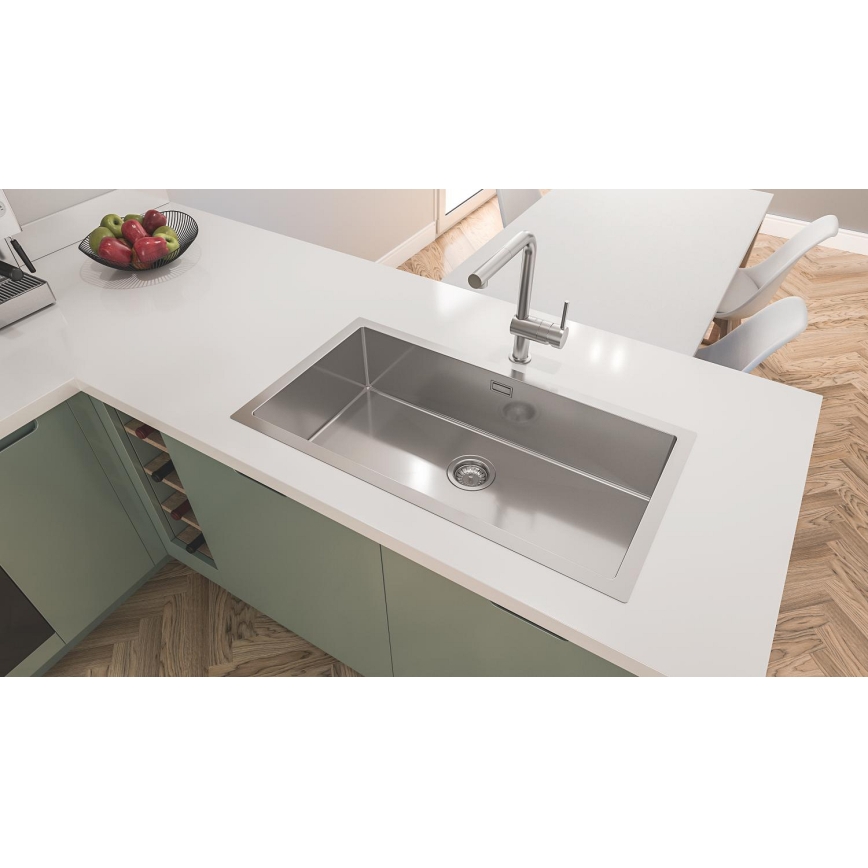 GROHE 31580SD1 - Virtuvinė kriauklė K700 864 × 464 mm, nerūdijančio plieno