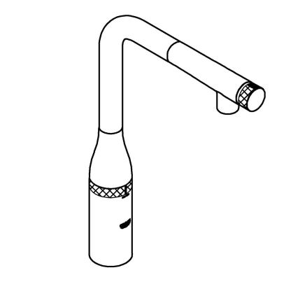 GROHE 31615000 - ESSENCE SMARTCONTROL plautuvės maišytuvas 366 mm blizgus chromas