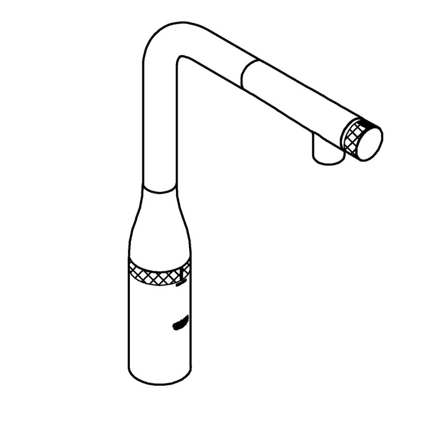 GROHE 31615000 - ESSENCE SMARTCONTROL plautuvės maišytuvas 366 mm blizgus chromas