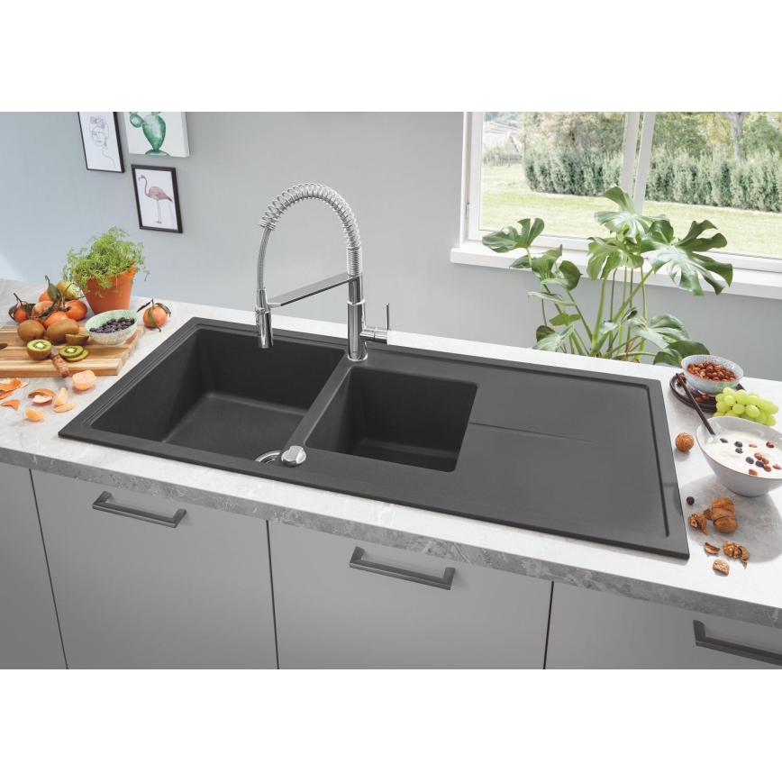 GROHE 31643AP0 - Kompozitinė plautuvė K400 1160 × 500 mm juoda