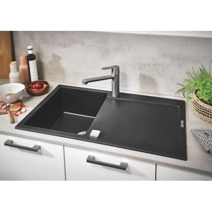 GROHE 31644AP0 - Kompozitinė virtuvinė kriauklė K500 860 × 500 mm juoda