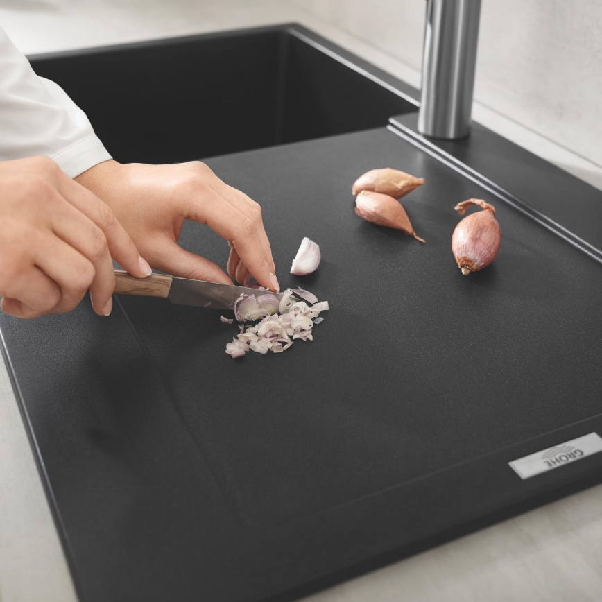 GROHE 31644AP0 - Plautuvė K500 860 × 500 mm granitinė/juoda