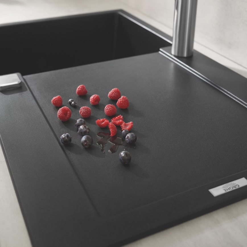 GROHE 31644AP0 - Plautuvė K500 860 × 500 mm granitinė/juoda