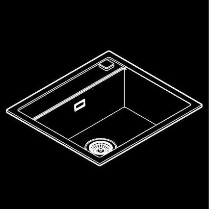 GROHE 31651AP0 - Kompozitinė plautuvė K700 560 × 510 mm juoda