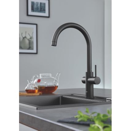 GROHE 31651AP0 - Kompozitinė plautuvė K700 560 × 510 mm juoda