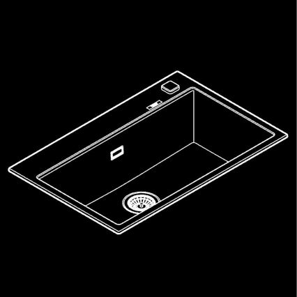 GROHE 31652AP0 - Kompozitinė plautuvė K700 780 × 510 mm juoda