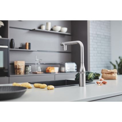 GROHE 31653AP0 - Kompozitinė kriauklė K700U 457 × 406 mm juoda