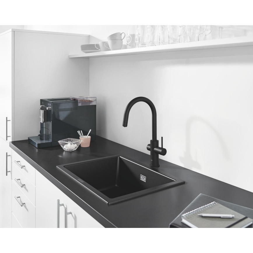 GROHE 31655AP0 - Kompozitinė plautuvė K700U 610 × 460 mm juoda