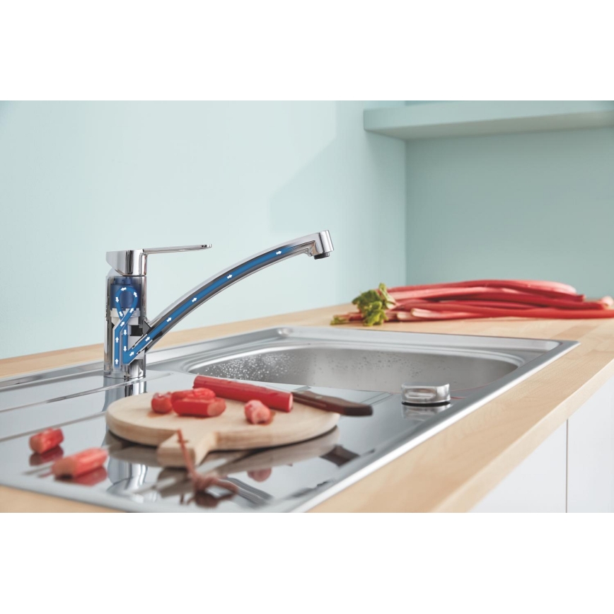 GROHE 31680000 - Plautuvės maišytuvas BAUECO, blizgus chromas