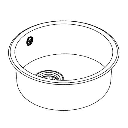 GROHE 31720SD0 - Plautuvė K200 440 x 440 x 180, iš nerūdijančio plieno